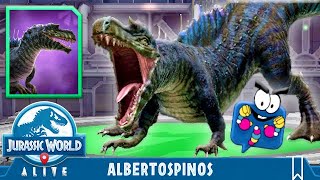 NEWLY BUFFED ALBERTOSPINOS JURASSIC WORLD ALIVE [upl. by Eadahc]