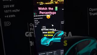 🔋Watch How fast the percentage climbs charging over 1000 Mile Per Hour 🤯Tesla ev [upl. by Sneed]