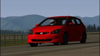 BIG TURBO CIVIC EP3 COUNTRY ROAD BLAST  Assetto Corsa [upl. by Koblas]