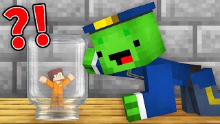 TINY JJ Prisoner vs Mikey Policeman Challenge in Minecraft Maizen [upl. by Durning925]