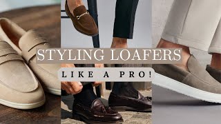 How To Style Mens Loafers with Outfit Ideas [upl. by Herbie]