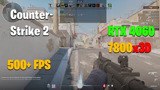 7800X3D amp RTX 4060  Counter Strike 2  CS2 Competitive Settingslow [upl. by Lsil]