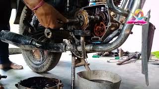 Bajaj caliber 115  clutch plate change and clutch bearing change full video patraauto automobile [upl. by Eceinahs279]