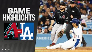 Dbacks vs Dodgers Game Highlights 52124  MLB Highlights [upl. by Neelyad]