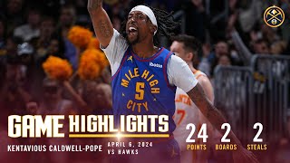 Kentavious CaldwellPope Full Game Highlights vs Hawks 🎥 [upl. by Battiste62]