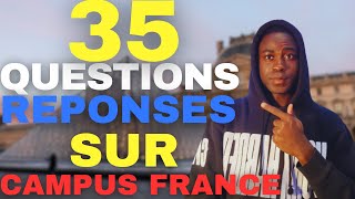 LES QUESTIONS SUR CAMPUS FRANCE je réponds aux questions les plus fréquents sur les étude en France [upl. by Adiam]