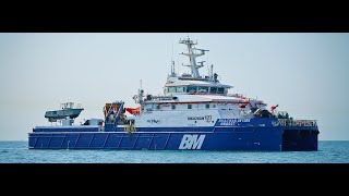 56m  Catamaran Crewboat  Bhagwan Dryden  designed by Incat Crowther [upl. by Iggy165]