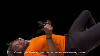 Resistance band bench press  chest exercise  read description [upl. by Ahsai297]