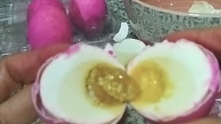 Asmr Crocking and Peeling Salted eggs 🥚 [upl. by Oiramaj]