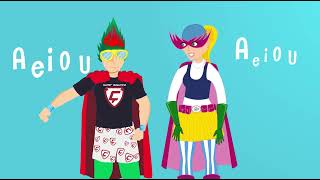 Vogal Vogais A E i O U  Super Bagunça • Música para Crianças • infantil [upl. by Ajidahk]