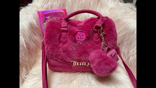 Whats in my Pink Fluffy Juicy Couture Bag pinkfordjking [upl. by Norre]