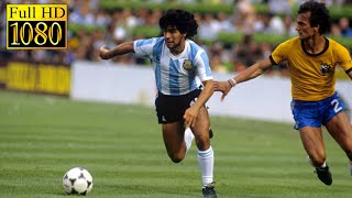 Argentina  Brazil World Cup 1982  Full highlight  1080p HD  Diego Maradona [upl. by Ayoral]