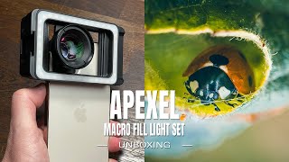 Apexel Macro Fill Light Set  Unboxing and First Impressions [upl. by Dillon]