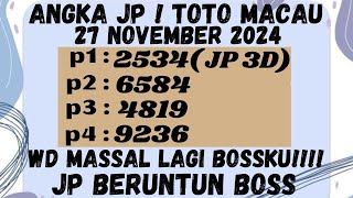 PREDIKSI TOTO MACAU 27 NOVEMBER 2024  BOCORAN TOTO MACAU  RUMUS TOTO MACAU  ANGKA JITU MACAU [upl. by Anilatac286]