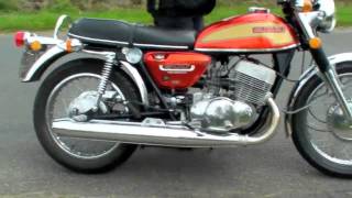 Suzuki T500 Classic Big Two Stroke Twin [upl. by Lleunamme]