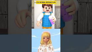 MIMPI ES BOBA UNGU roblox robloxshorts storytelling animation trendingshorts cartoon [upl. by Whitebook]