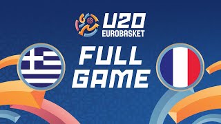 Group Phase  Greece v France  Full Basketball Game  FIBA U20 EuroBasket 2024 [upl. by Jeri]