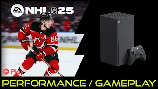 Xbox Series X  NHL 25  Performance  Gameplay [upl. by Tratner]