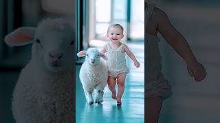 Adorable Baby and Sheep Fusion Delights the Audience [upl. by Germana]