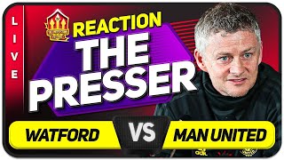 SOLSKJAER Press Conference Reaction WATFORD vs MANCHESTER UNITED [upl. by Airbmat187]