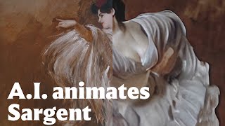 Watch what happens when AI brings John Singer Sargent’s painting “La Carmencita Dancing” to life [upl. by Parlin]