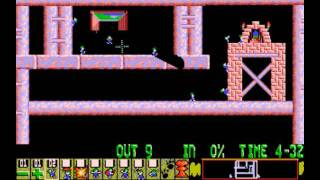 Lemmings PC  Level 4 Now use miners and climbers [upl. by Mansfield]