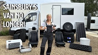 Transforming Our Supermarket Delivery Van Completing The Exterior Camper Modifications [upl. by Godber]