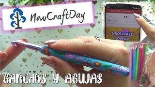 CROCHET y AGUJAS ABRIENDO PAQUETE DE COMPRAS New Craft Day GANCHOS HERMOSOS [upl. by Anyrtak679]