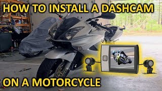 How to install a dashcam onto your motorcycle MotoProCam [upl. by Blanchard167]