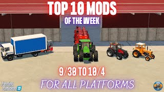 TOP 10 MODS OF THE WEEK  Farming Simulator 22 [upl. by Aecila]