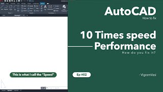 Autocad slow and poor performance mouse lag crashes freezes in Autocad  Ep 02 [upl. by Atneuqal]