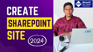 How to create a SharePoint Online Site from Microsoft 365 Admin Center 2024 [upl. by Rivera]