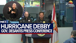 Governor DeSantis press conference on Hurricane Debby [upl. by Trah]