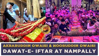 Akbaruddin Owaisi and Dr Nooruddin Owaisi attended the Grand DawatEIftar at Nampally Hyderabad [upl. by Aihcropal16]