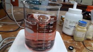 Sol gel synthesis demonstration [upl. by Etty]