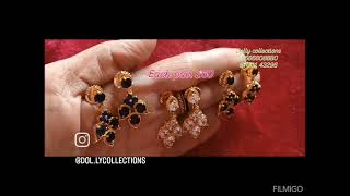 Trendy earringspremium qualityone gram gold jewellery [upl. by Olga]