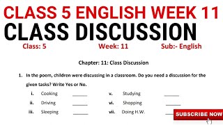 EDMC Class 5 English Week 11 Class Discussion KNOWLEDGEKINGDOMsolution solution MCD Worksheet class 5 [upl. by Krasnoff421]