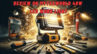 Unboxing the 48W LED Work Light for Dewalt Bright and Reliable [upl. by Cheston718]