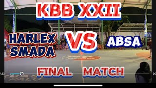 FINAL MATCH pa  ABSA VS HARLEX SMADA  kbb smansa [upl. by Jamieson]