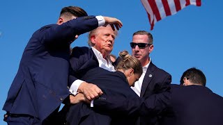 Trump rushed off stage by Secret Service agents during rally [upl. by Graces343]