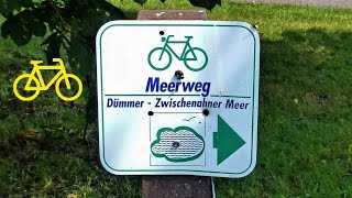 Radtour Meerweg und zurück über WeserRadweg  Radfahren zwischen Weser und Ems [upl. by Arbed]