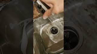 Quick amp Easy stainless steel sink cleaning by a professional [upl. by Pinzler]