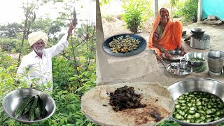 रानातलं आजोबांनी हिरवीगार कारली आणुन आजीनं बनवलं ३४दिवस टिकणाऱ्या गावरान चवीच्या खमंग चकत्याKarle [upl. by Einaej201]