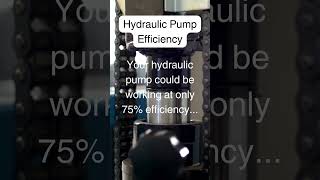 Hydraulic Pump Efficiency shorts viralvideo youtubeshorts [upl. by Buskirk]