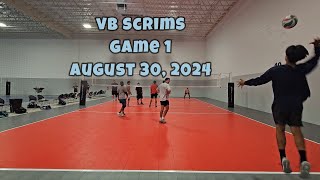 Mens VB Scrims  Game 1 of 5  83024 [upl. by Auqenat]