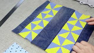 See what I sew with old denim and scraps of fabric  ideas for sewing from scraps of fabric [upl. by Suoivatnod]