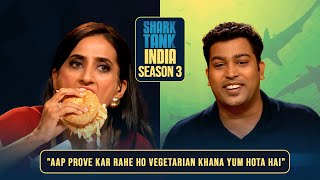 Zorko का Burger लगा Vineeta को quotYumquot  Shark Tank India S3  Swadisht Pitches [upl. by Nnairam293]