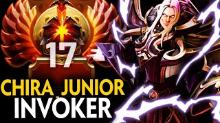 RANK 17 EU CHIRAJUNIOR INVOKER vs PUCK MID  Dota 2 Invoker [upl. by Hiroko]