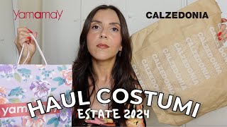 HAUL COSTUMI ESTATE 2024  collezione estiva calzedonia yamamay  maria silvestro [upl. by Gallager]