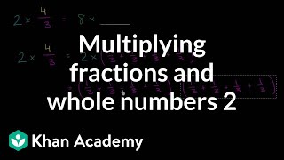 Whole number and fraction multiplication concept  4th grade  Khan Academy [upl. by Lobell]